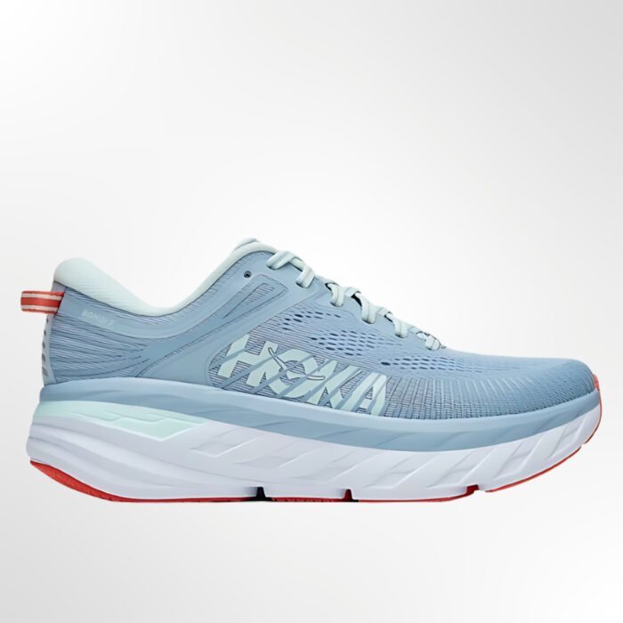 Women's Bondi 7 Running Shoes - Blue Fog/Castlerock