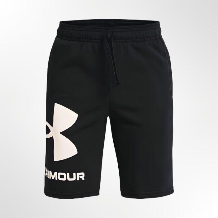 UA RIVAL FLEECE LOGO SHORTS(Black)