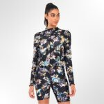 Women Printed Long Sleeve Fitted T-Shirt