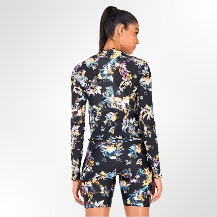 Women Printed Long Sleeve Fitted T-Shirt - Image 2