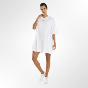 PUMA White Women Classics T-Shirt Dress