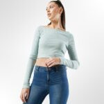 Women Sportswear Fit Long Sleeve Textured Top