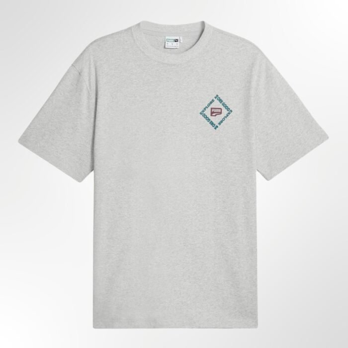 DOWNTOWN Graphic Tee Light Gray Heather