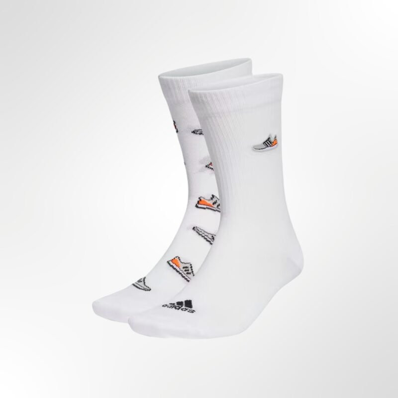 adidas Run x Ultraboost Shoe Love Graphic Socks 2 Pairs