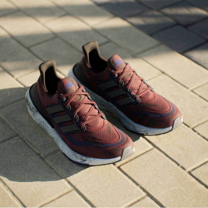 adidas Ultraboost Light Running Shoes Burgundy - Image 3