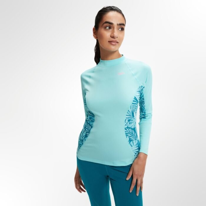 Womens Printed Long Sleeve Rash Top