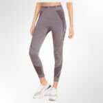 Maroon High-Waist 7/8 Tights
