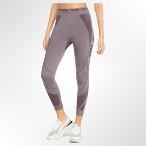 Maroon High-Waist 7/8 Tights