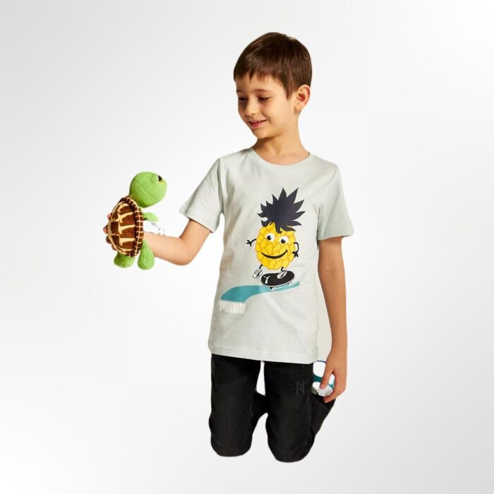 Puma Kids Sportswear Fit Short Sleeves Printed T-Shirt - Image 3