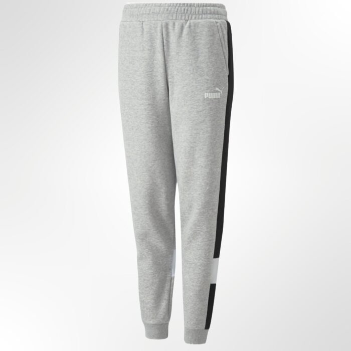 Kid's ESS Block Sweatpants FL B Light Gray Hea