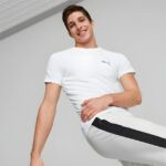 Mens Evostripe Short Sleeve White T-Shirt - Image 2
