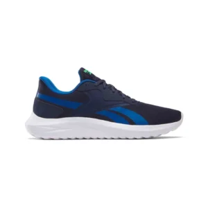A side view of the Reebok Men's Energen Lux Running Shoes in Navy, showcasing the sleek upper and responsive cushioning