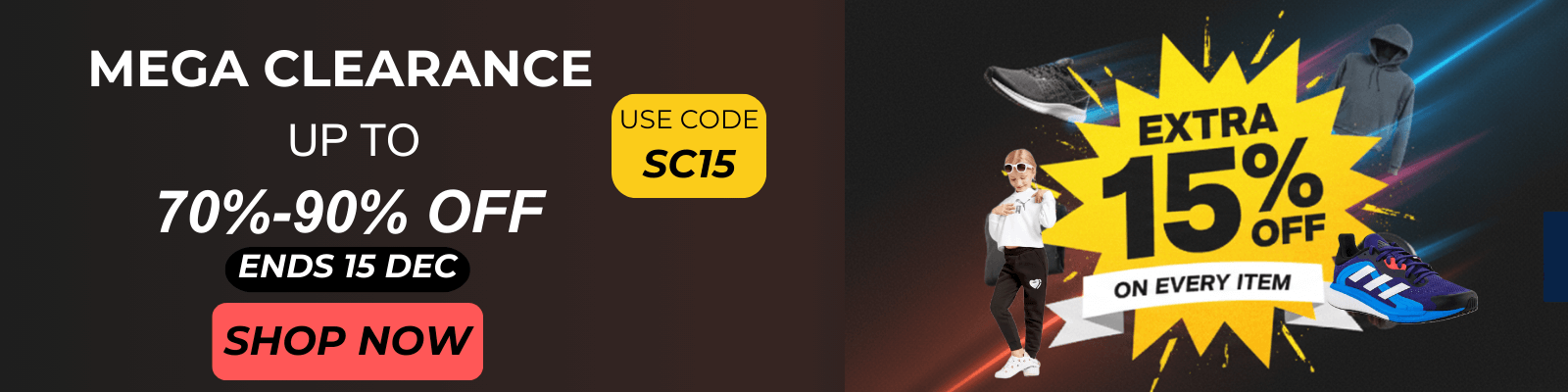 Stock Clearance, Sale Up to 90%